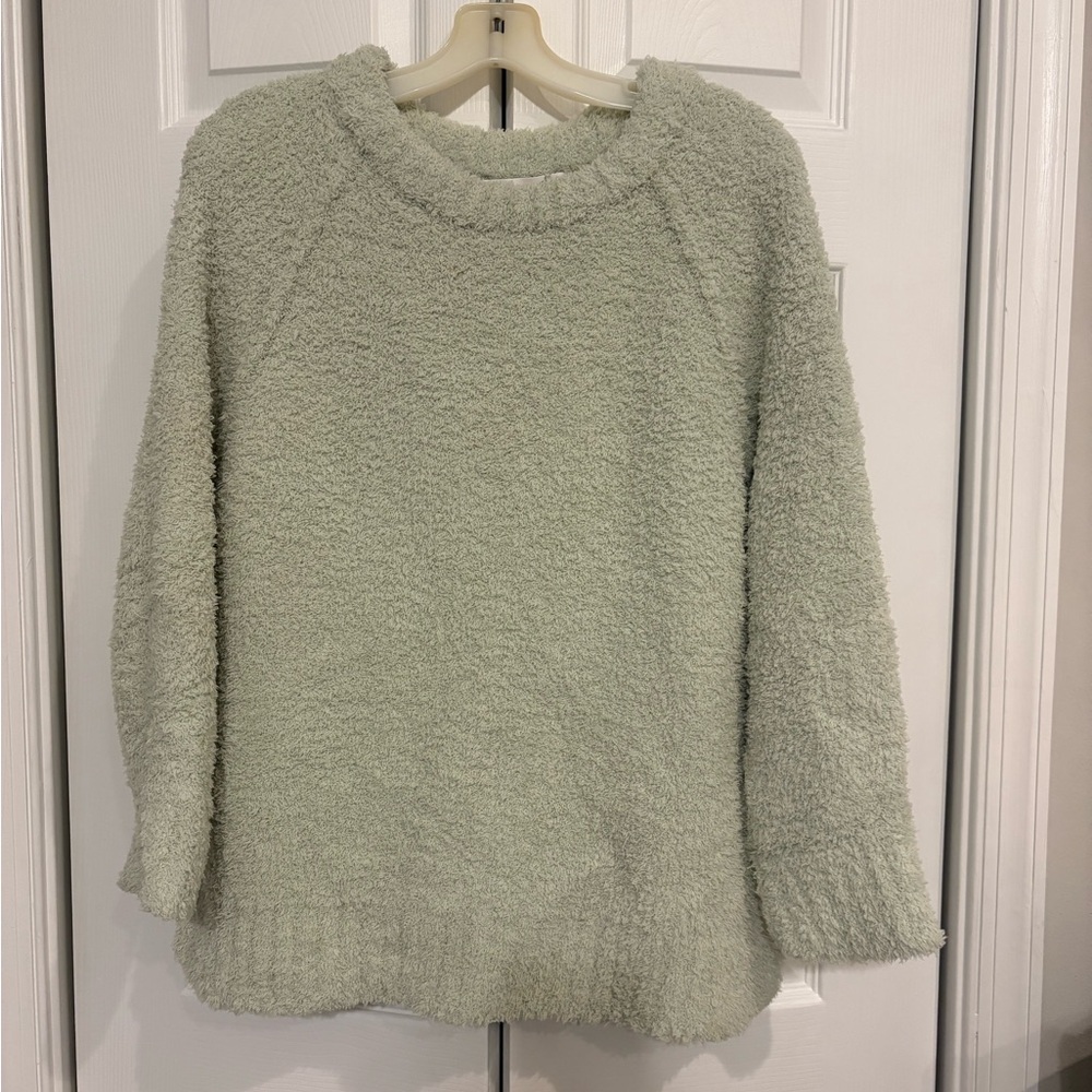 Altar'd State Sage Green Fuzzy Knit